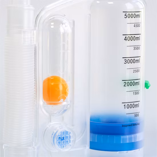 Entrenador de respiración portátil Entrenador de respiración de 3 bolas Entrenador de respiración pulmonar