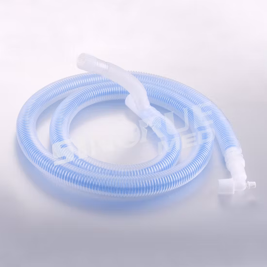 Circuito de respiración reforzado médico disponible de la anestesia del hospital el 1,5m el 1,8m