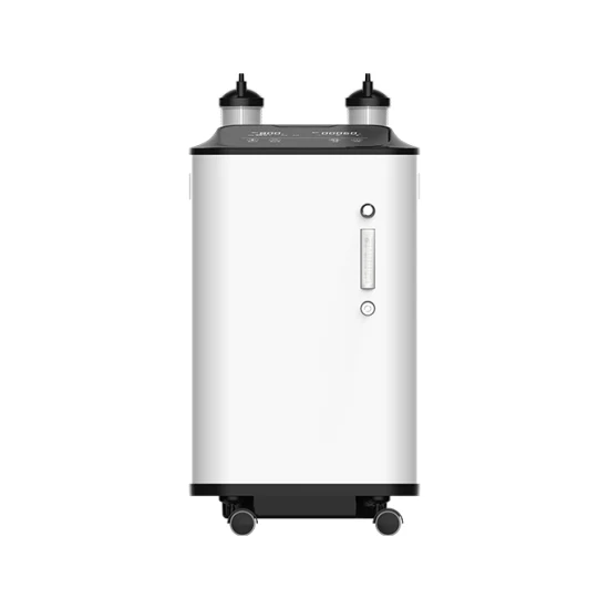Concentrador de oxígeno nebulizador de ruido ultrabajo de 5 litros con monitor de pureza y flujo ajustables