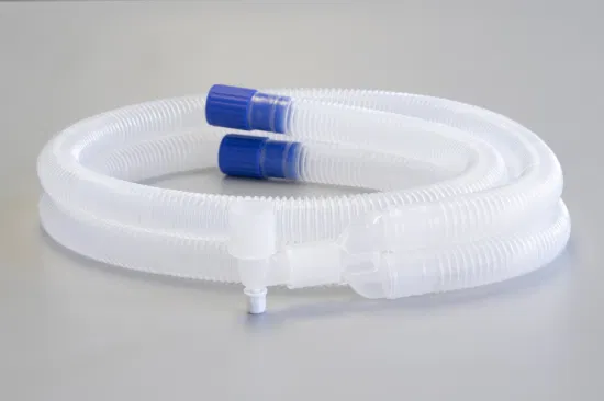 Circuito respiratorio de anestesia corrugado estéril desechable médico para adultos