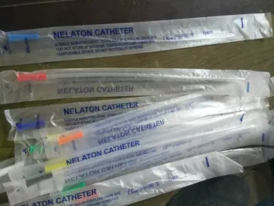 Catéter Nelaton de PVC médico desechable con/sin rayos X